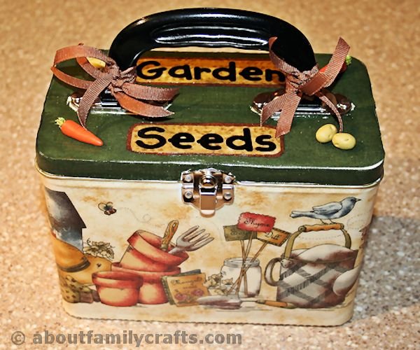DIY Garden Seed Storage Box